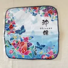 【新品未使用】沖縄デザイン ミニタオル 綿100%