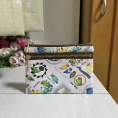 ☆ スマートキーケース ダブルファスナー ねこ柄 ラミネート生地