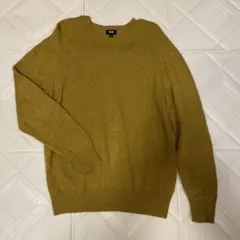 UNIQLO ユニクロ　マスタード 長袖セーター L 毛100%