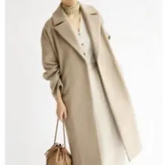 IENA MANTECOオーバーチェスターコート ベージュ 36