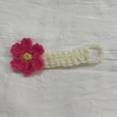 ハンドメイド　コードクリップ・バンド　ケーブルクリップ・バンド　毛糸　編み物