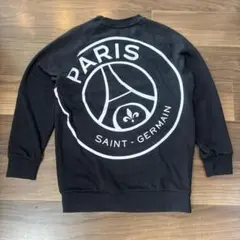 【ほぼ新品】パリサンジェルマンPSG バックプリントスウェット ブラック M