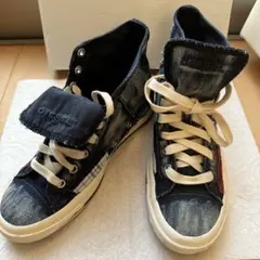 DIESEL デニム ハイカットスニーカー