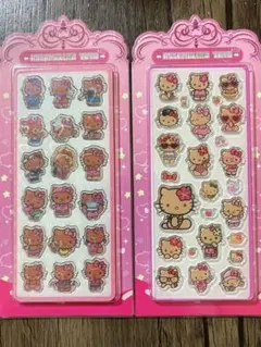 日焼けキティ アクリルシール2枚セット