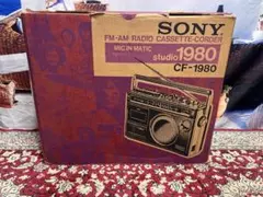 箱説付】ソニー CF-1900 モノラルラジカセ 動作良好 ラジオ SONY