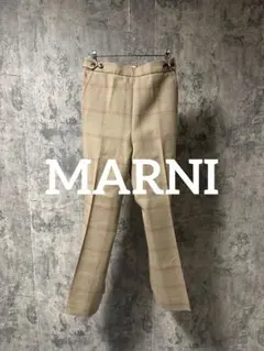 MARNI Wool Check Flare Pantsのサムネイル