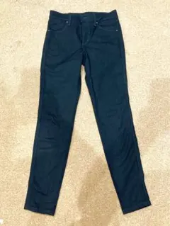 美品⭐︎Lee ブラック ストレッチ デニムパンツ S 黒