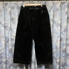 グラミチ コーデュロイワイドパンツ ブラック フリー