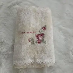 LAURA ASHLEY フェイスタオル 花柄刺繍