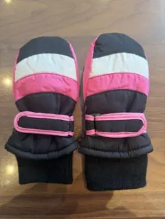 子どもスキー用グローブ　ピンク