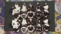 【98】量産型　平成女児　地雷系　ゆめかわ　チョコ　甘々　ねこ　ネイルチップ