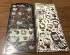 【正規品】平成はっぴーフォン ドロップジェリーシール キティ 白黒 ヒョウ柄