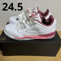 新品 AIR JORDAN 5 RETRO LOW GS ピンク 24.5cm