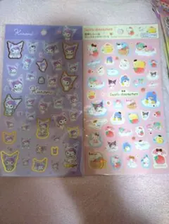 サンリオキャラクター 箔押しシール2シートセット