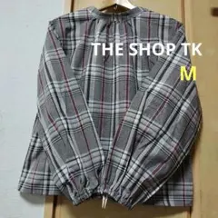 THE SHOP TK チェック 前後着用 ブラウス Mサイズのサムネイル