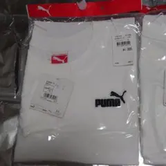 PUMAワンポイント　長袖白Tシャツ