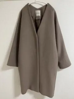 今季ジーナシス ショートビーバーウールミドルコート FREE タグ付き