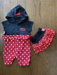 ミニーちゃん ロンパース　スカート　セット