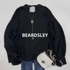 ビアズリー BEARDSLEY フーデットプルオーバーブルゾン 黒 ドロスト 