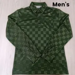 【美品】adidas メンズ ゴルフウェア 長袖シャツ M