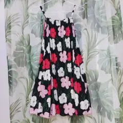 UNIQLO Andy Warhol 140 キャミワンピ 花柄 ワンピース