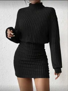 [SHEIN]ミニワンピース 長袖