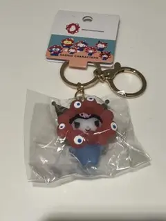 万博　サンリオ クリア ミャクミャク キーホルダー クロミ