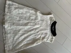 アイボリー レース ノースリーブ タンクトップ