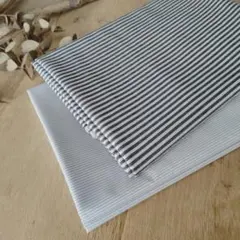 【大量4メートル】ストライプ生地 ／2種類セット ／生地／布