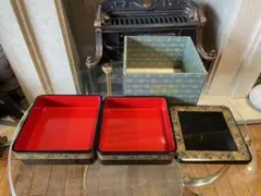 輪島塗 重箱 3段 花模様のサムネイル