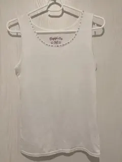 repipi armario タンクトップ ホワイト M ビジュー付きのサムネイル