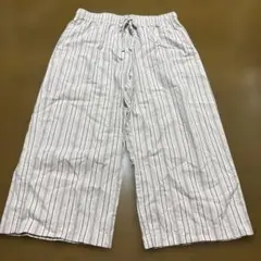 ユニクロ　リラコ　ストライプパンツ