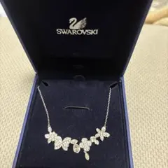 未使用 Swarovski ネックレス 花 フラワー 箱付き カラフル 小花 
