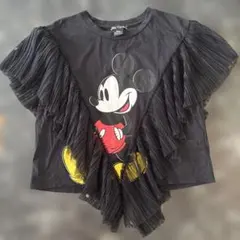 ZARA ディズニー ミッキーマウス フリル Tシャツ