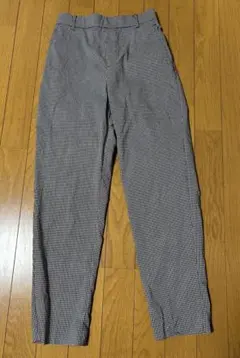 グローバルワーク　ウツクシルエット　ギンガムチェック パンツ
