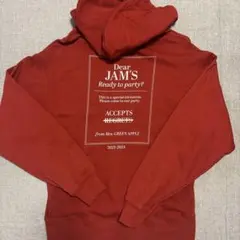 ミセスグリーンアップルフーディー L 赤 MGA's HOME PARTY