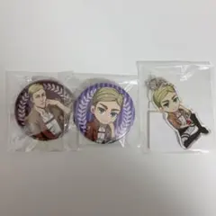 進撃の巨人 くじメイト エルヴィン 缶バッジ アクキー