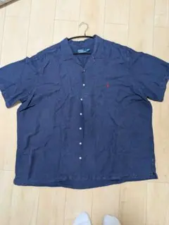 【古着】Polo by Ralph Lauren 半袖リネンシャツ 3XB
