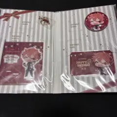 ツイステ　エース・トラッポラ　バースデー　アクスタ　缶バッジ