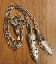 SAAD 希少カスタム ネックレス シルバー965フェザー・ペンダント18k SAAD 希少カスタム ネックレス シルバー965フェザー・ペンダント18k