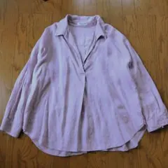 ナノユニバース FRENCH LINEN スキッパー リネンシャツ 長袖のサムネイル