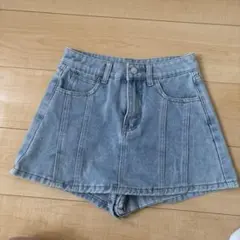 shine デニム ショートパンツ ライトブルー