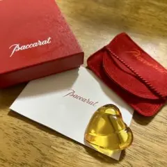専用！Baccarat バカラ ハート クリスタルブローチ ピンバッジ