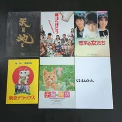 邦画パンフレット6冊　まとめ売り