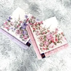 【未使用品】マリオヴァレンチノ　花柄ハンカチ　2点セット　薄手生地
