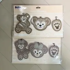 匿名配送　ダッフィー　シェリーメイ　ワッペンバッジセット