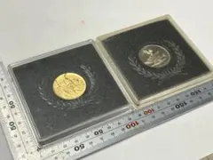 タイ国タイラーマ9 ’50歳　金色メダル タイ国タイラーマ9 '50歳 金色メダル 縁起物 コレクション t0919