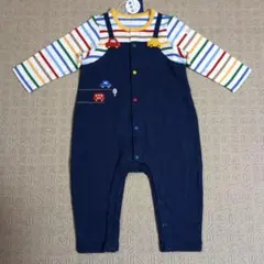 ミキハウス　カバーオール　80　車