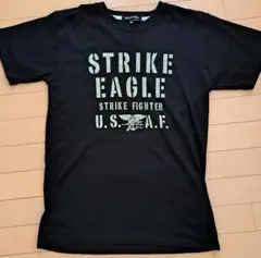 バレットノイズ (U.S.A.F) イーグルミリタリーワッフルTシャツ ブラックのサムネイル