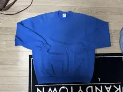 90s JERZEES 無地スウェット　ブルー　古着